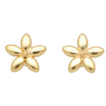 Gold Flower Stud Earrings