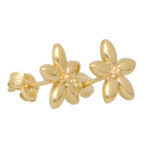 Gold Flower Stud Earrings