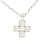 Vintage Tiffany & Co. Diamond Cross Necklace