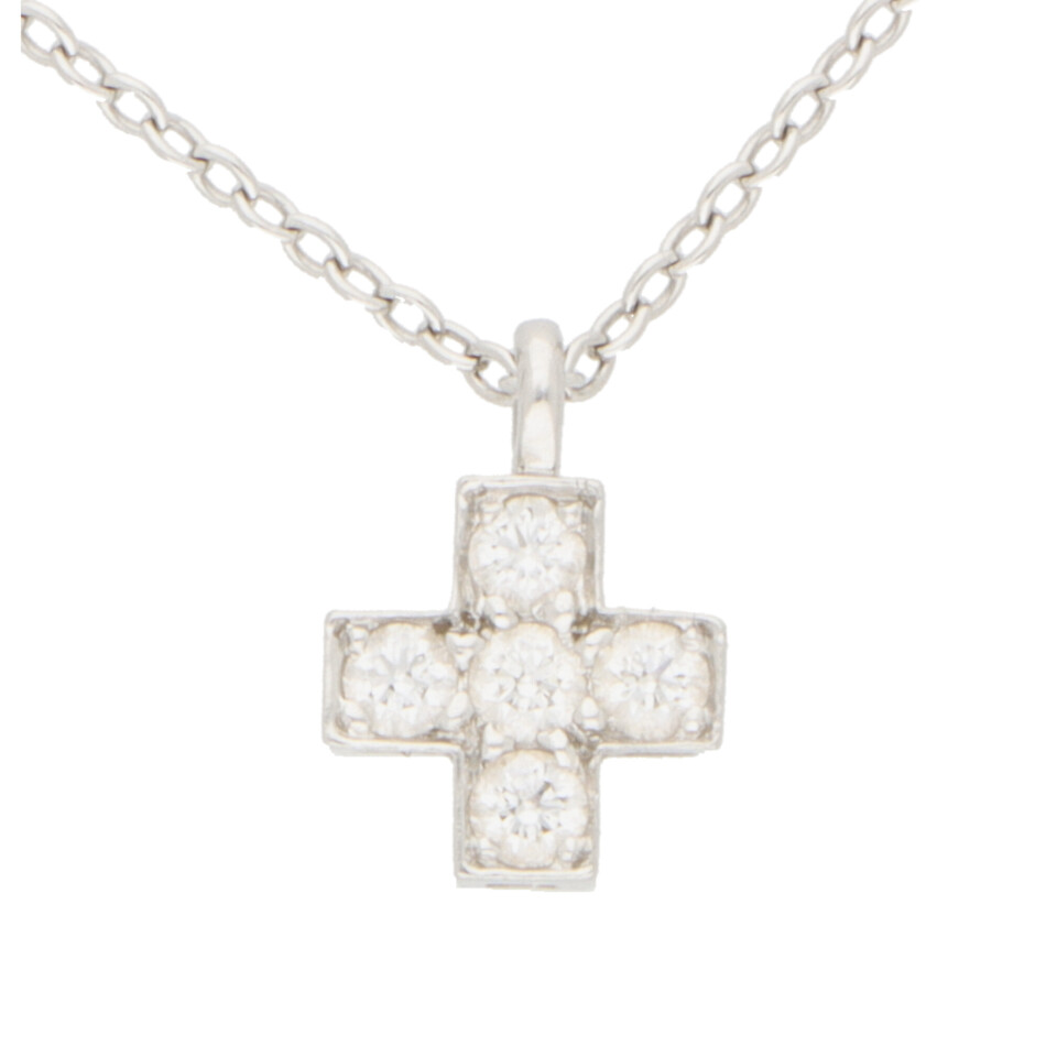 Vintage Tiffany & Co. Diamond Cross Necklace