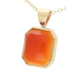 Orange Carnelian Pendant