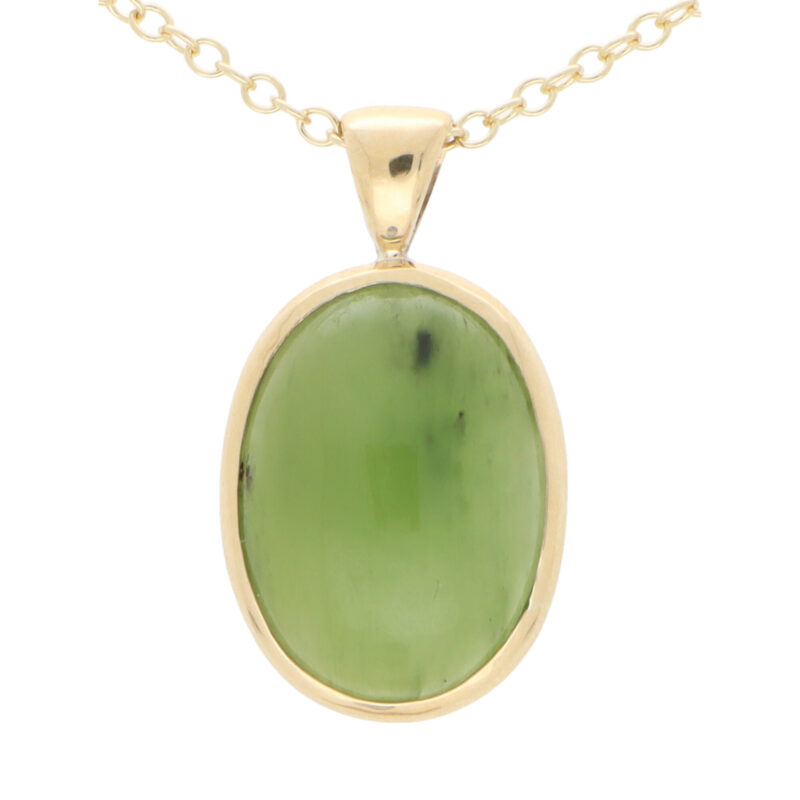 Oval Nephrite Pendant