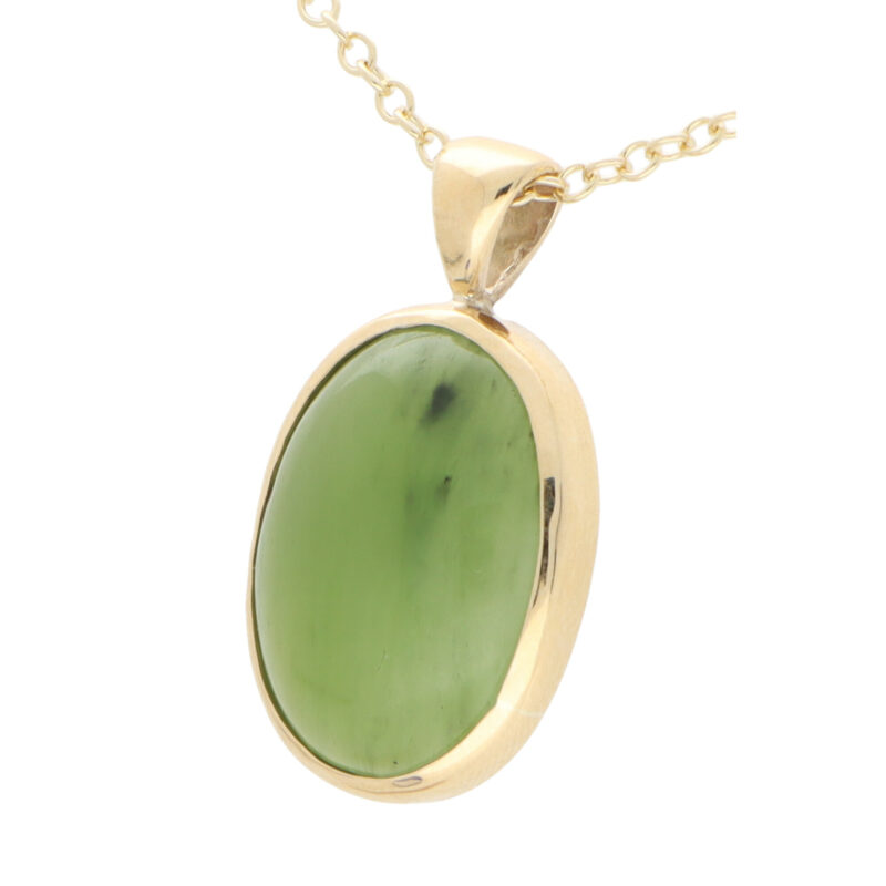 Oval Nephrite Pendant