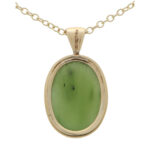 Oval Nephrite Pendant