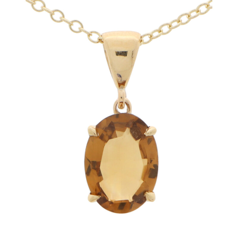 Oval Citrine Pendant