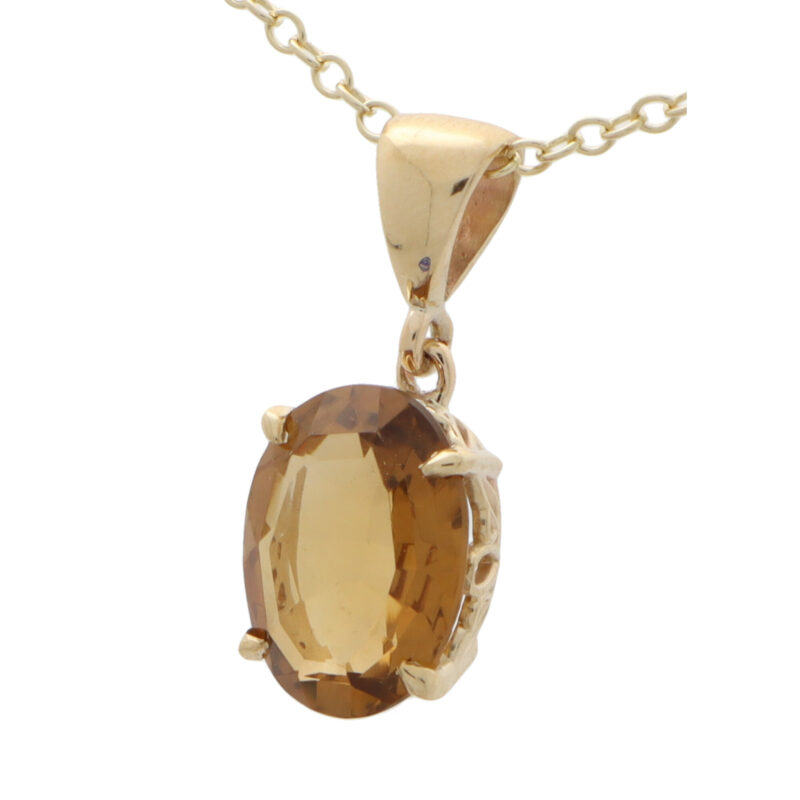 Oval Citrine Pendant