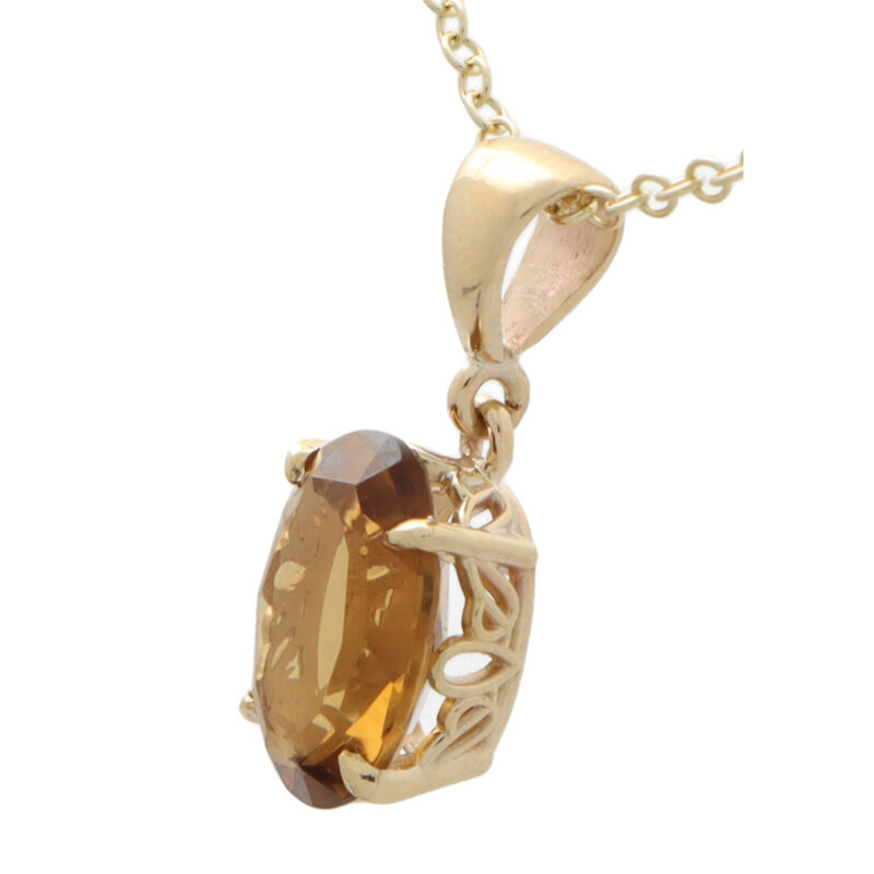 Oval Citrine Pendant