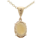 Oval Citrine Pendant