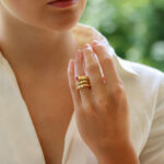 Vintage Bulgari Tourmaline Tubogas Serpenti Coiled Snake Ring
