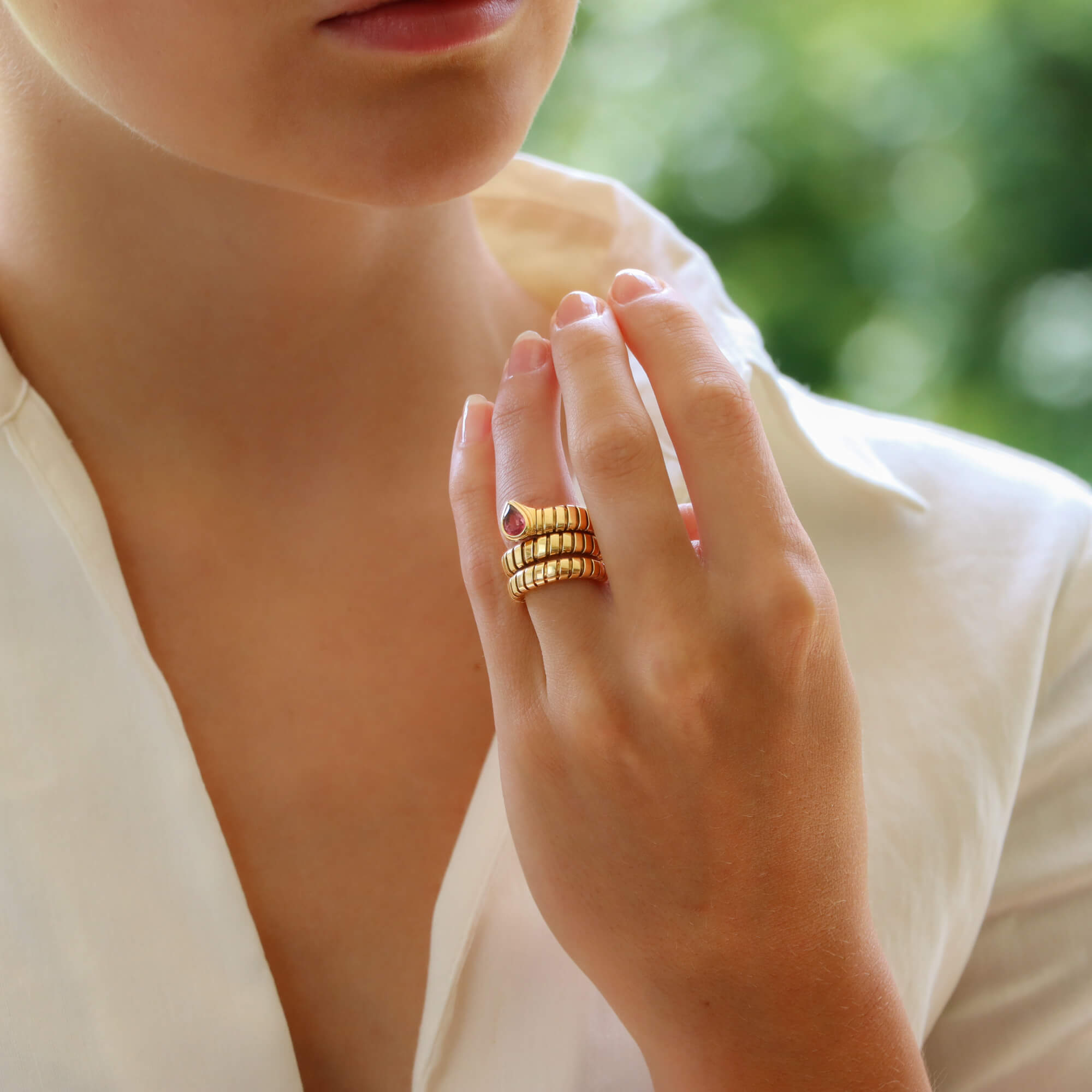 Snake shop ring bulgari