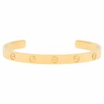 Vintage Cartier LOVE U Bangle in Yellow Gold Size 21