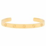 Vintage Cartier LOVE U Bangle in Yellow Gold Size 21