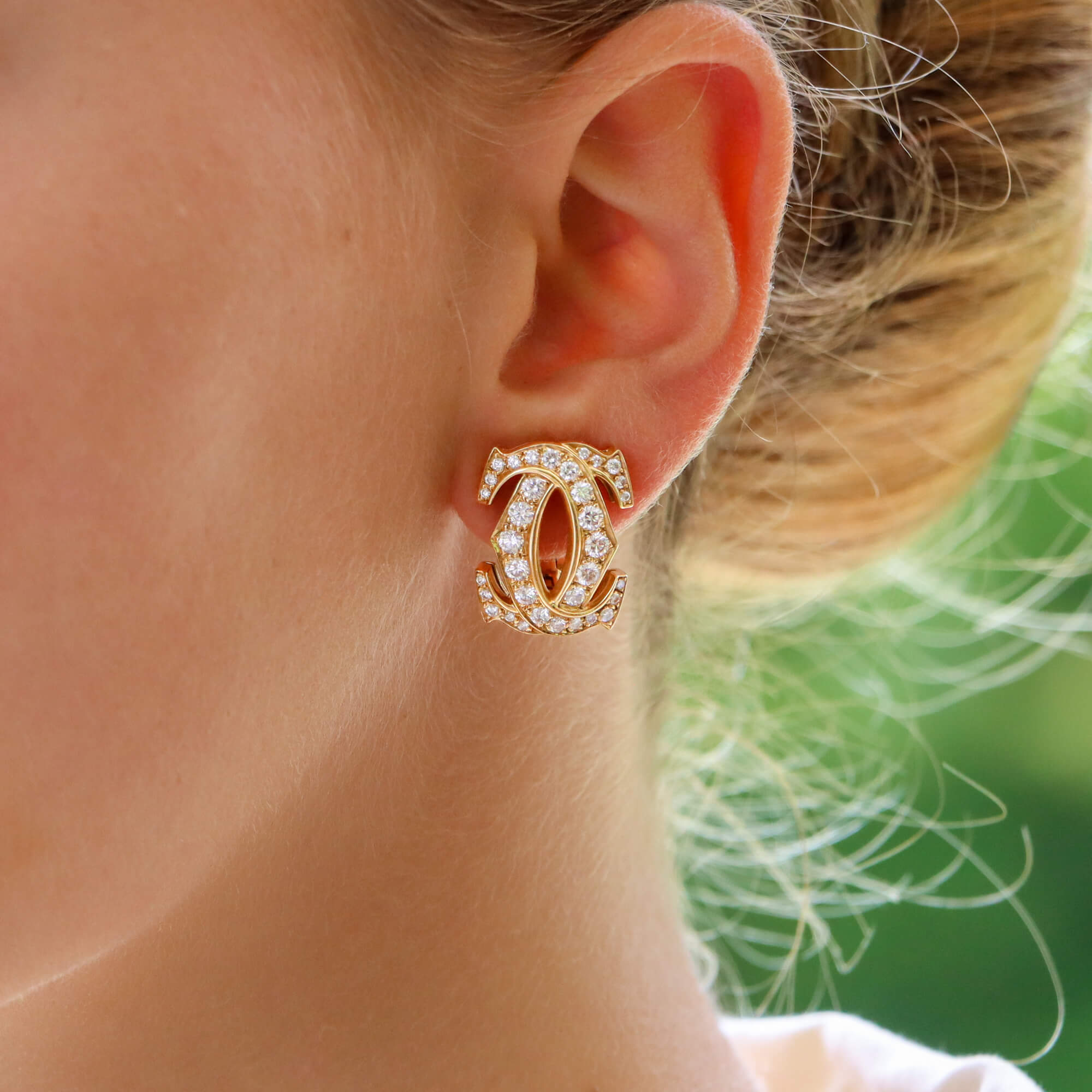 Cartier double c earrings outlet