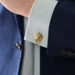 Vintage Boucheron Lion Door Knocker Cufflinks