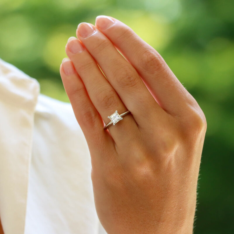 Vintage Tiffany & Co. Princess Cut Engagement Ring