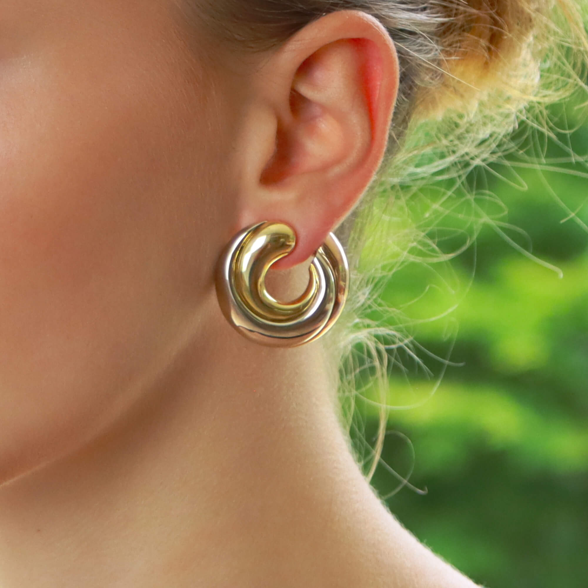 Cartier trinity online hoop earrings