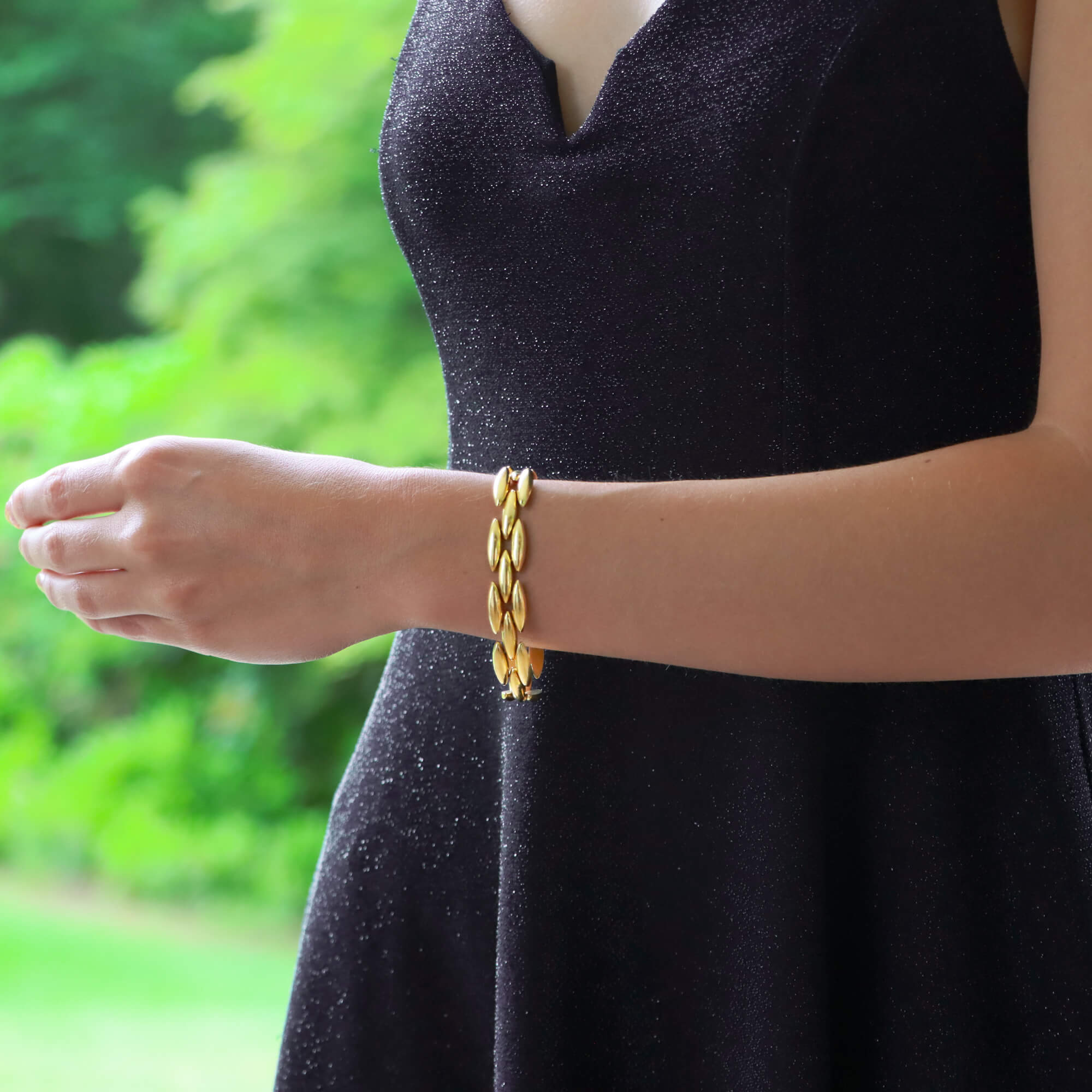 Vintage Gentiane Cartier Oval Link Bracelet at Susannah Lovis