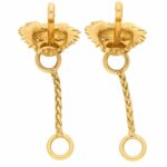 Vintage Boucheron Lion Door Knocker Cufflinks