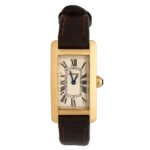 18 carat gold Cartier Tank Americaine wrist watch