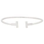 Vintage Tiffany & Co. 'Tiffany T' Bangle in White Gold