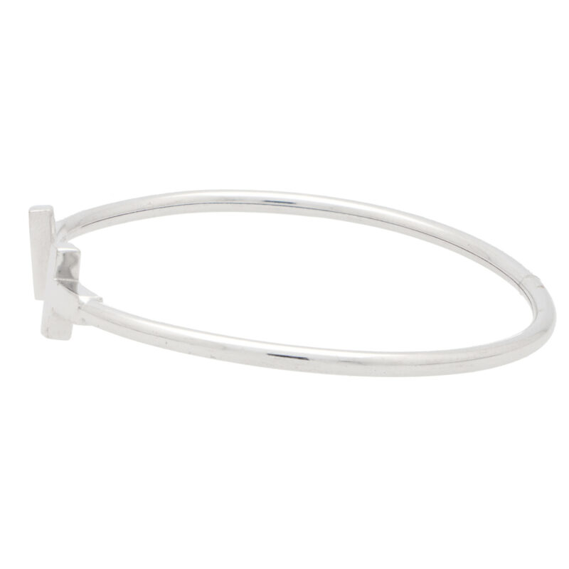 Vintage Tiffany & Co. 'Tiffany T' Bangle in White Gold