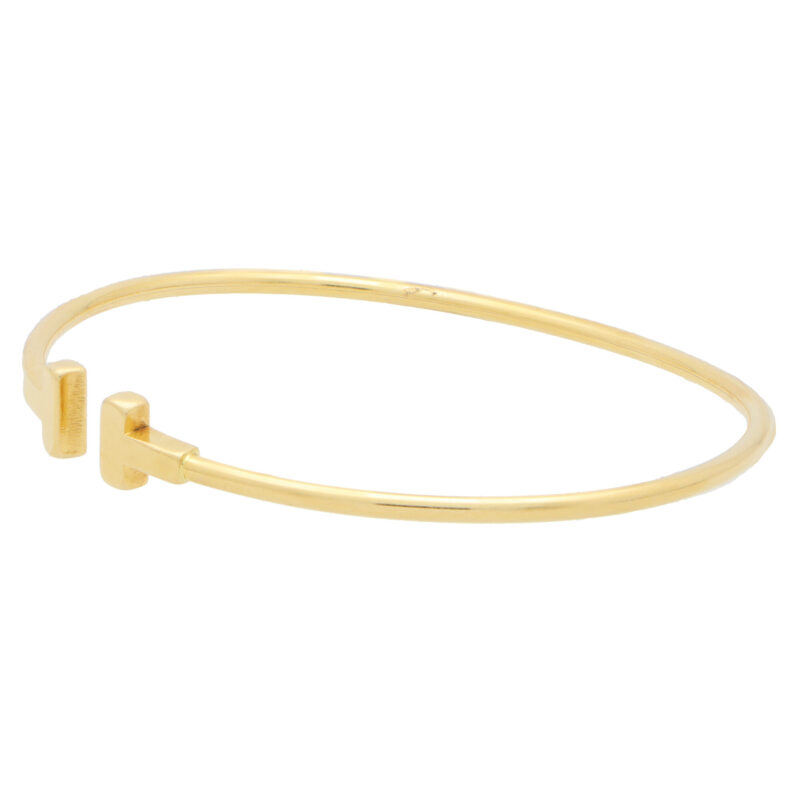 Vintage Tiffany & Co. 'Tiffany T' Bangle in Yellow Gold