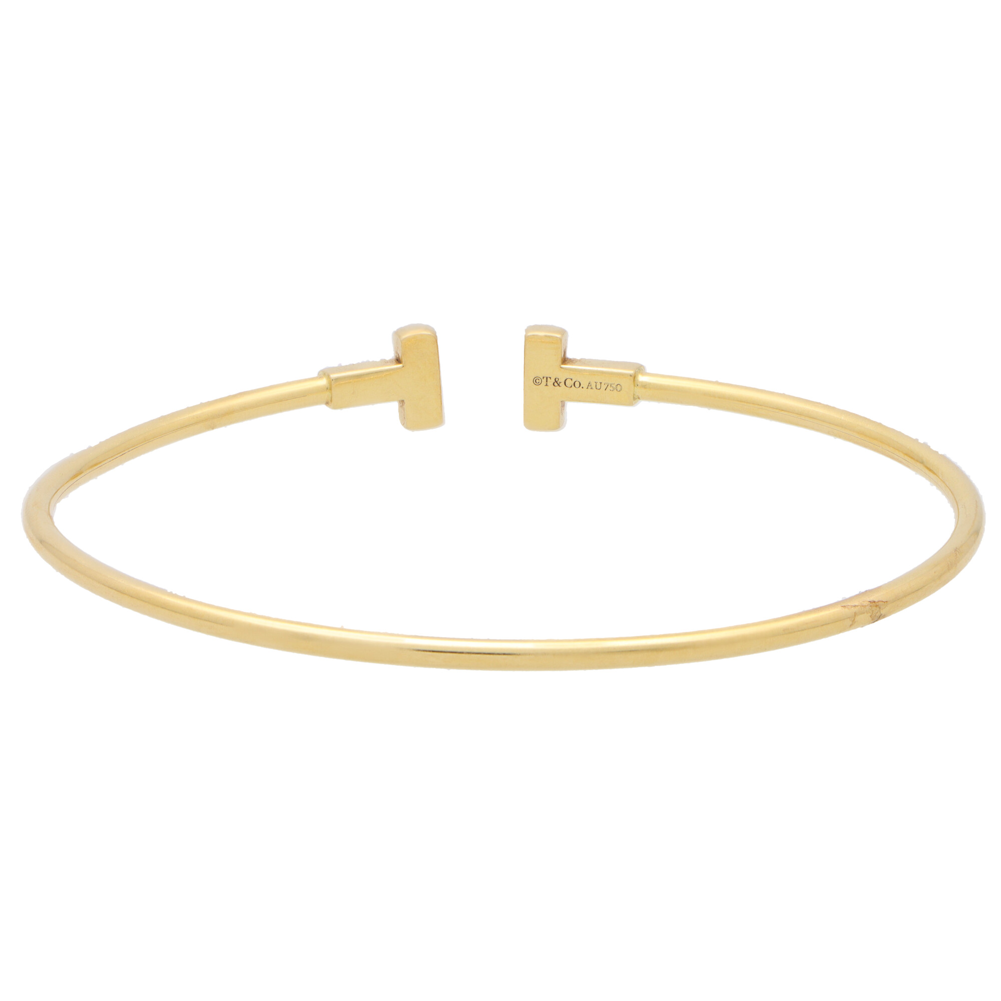 Vintage Tiffany & Co. 'Tiffany T' Bangle in Yellow Gold at Susannah ...