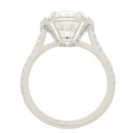 GIA Certified 3.01ct Oval Brilliant Cut Diamond Ring