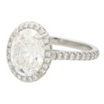 GIA Certified 3.01ct Oval Brilliant Cut Diamond Ring