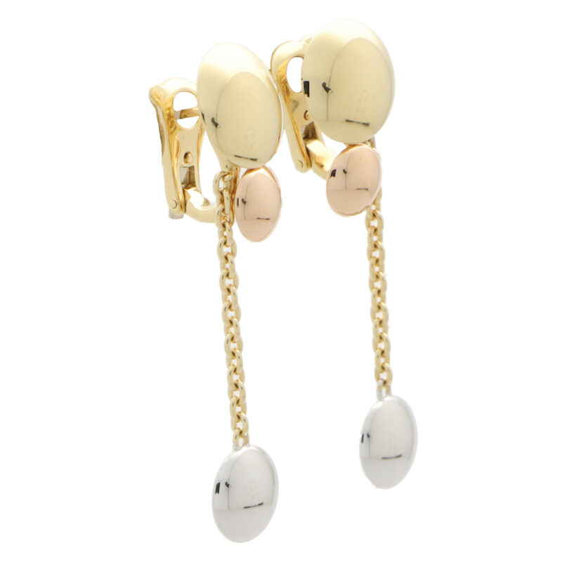 Vintage Cartier Trinity Disc Drop Earrings