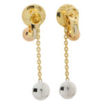 Vintage Cartier Trinity Disc Drop Earrings