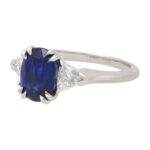 Vintage Harry Winston Certified Sapphire and Diamond Ring