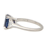 Vintage Harry Winston Certified Sapphire and Diamond Ring