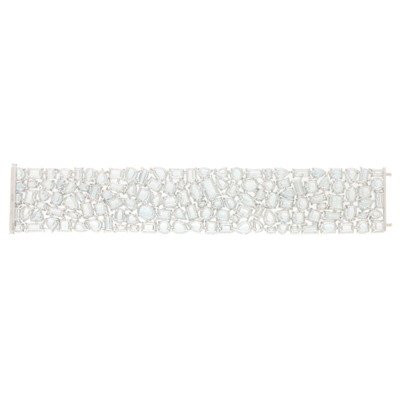 Contemporary Aquamarine Bracelet