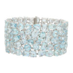 Contemporary Aquamarine Bracelet