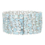 Contemporary Aquamarine Bracelet