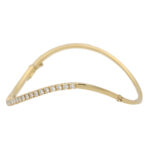 Vintage Diamond Set 'Wave' Bangle