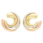 Vintage Cartier Trinity Large Hoop Earrings