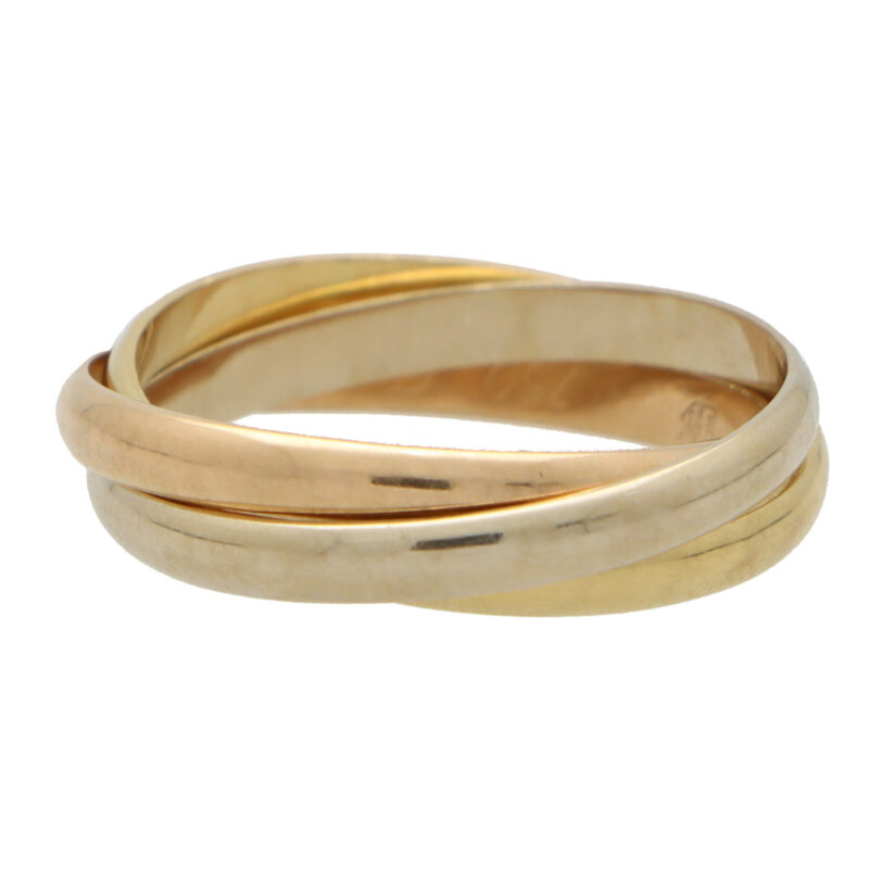 Vintage Cartier 2mm Trinity Ring Size 53