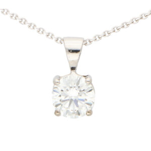 GIA Certified 0.90 Carat Solitaire Pendant