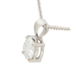 GIA Certified 0.90 Carat Solitaire Pendant