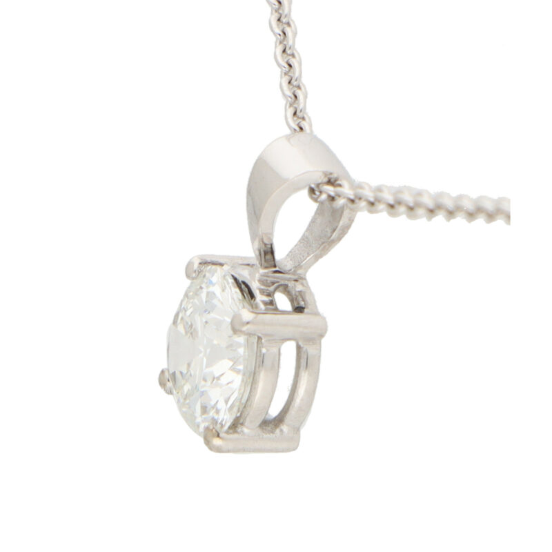 GIA Certified 0.90 Carat Solitaire Pendant