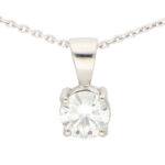 GIA Certified 0.50 Carat Solitaire Pendant