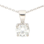 GIA Certified 0.50 Carat Solitaire Pendant