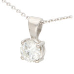 GIA Certified 0.50 Carat Solitaire Pendant