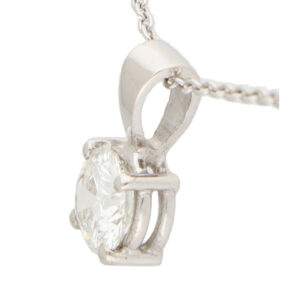 GIA Certified 0.50 Carat Solitaire Pendant