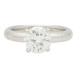 Certified 1.54ct Round Cut Solitaire Ring