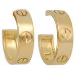 Vintage Cartier Love Hoop Earrings