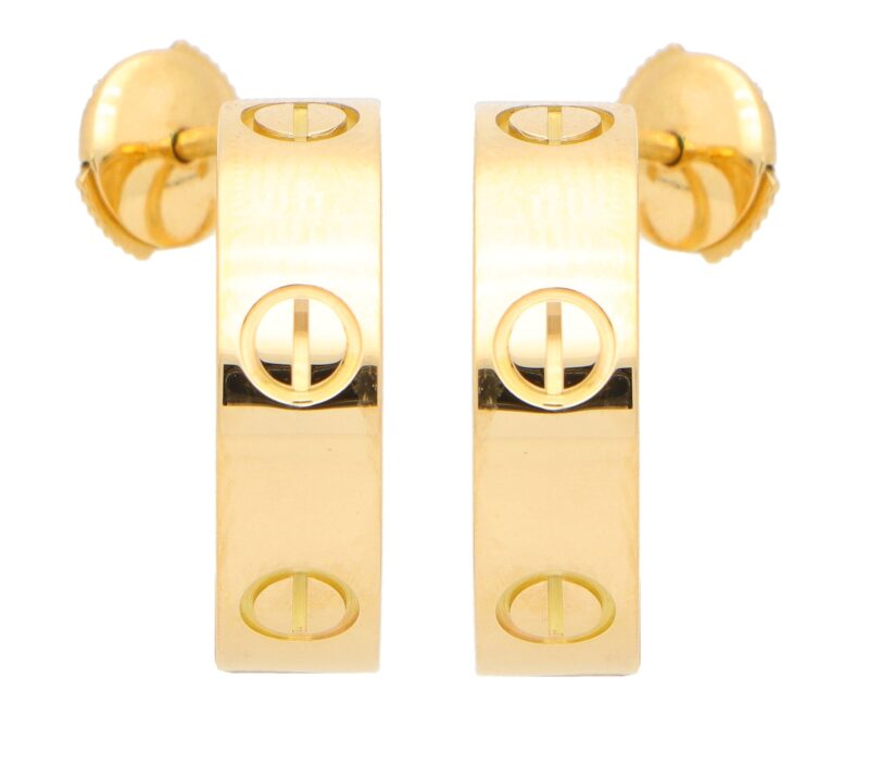 Vintage Cartier Love Hoop Earrings