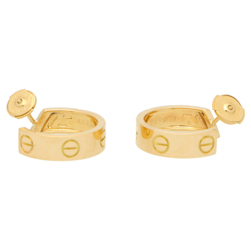 Vintage Cartier Love Hoop Earrings